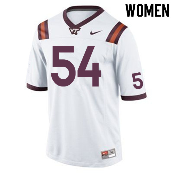 Women #54 Lecitus Smith Virginia Tech Hokies College Football Jerseys Sale-Maroon
